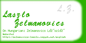 laszlo zelmanovics business card